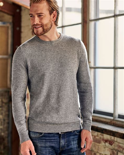 Grey Wool And Cashmere Crew